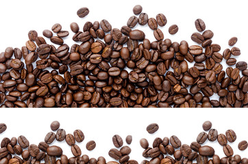 Coffee beans. Isolated on a white background.