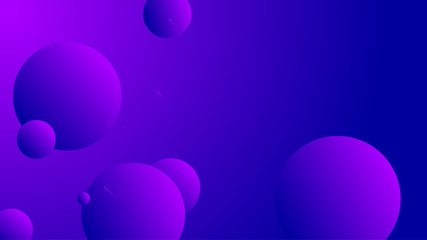 Abstract violet background design. Geometric circles and light effect