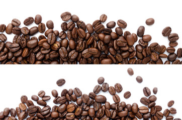 Coffee beans. Isolated on a white background.