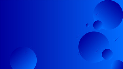 Abstract blue background design. Geometric circles and light effect