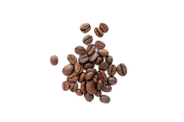 Coffee beans. Isolated on a white background.