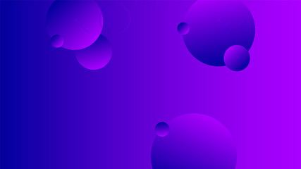 Abstract violet background design. Geometric circles and light effect