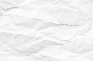 white crumpled paper texture for background.