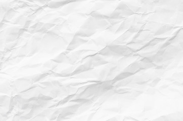 white crumpled paper texture for background.