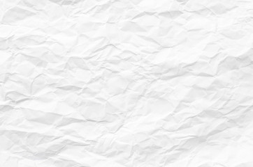 white crumpled paper texture for background.