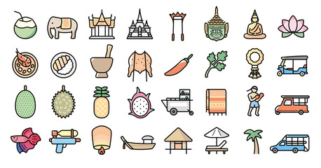 Thailand Icon Set