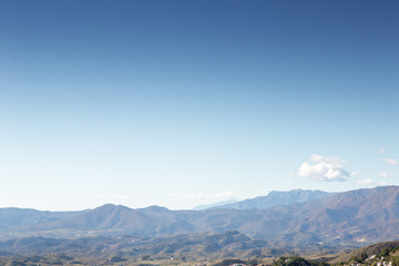 Fototapeta premium view point of the mountain mijas