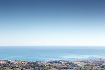 Obraz premium high view point of the Mediterranean sea