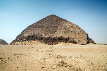 Fototapeta na wymiar Layered pyramid at Dashur pyramid complex, near Cairo, Egypt