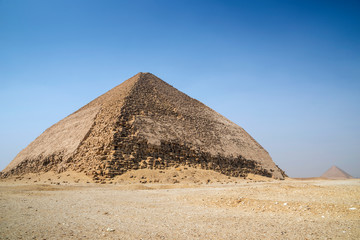 Fototapeta na wymiar Layered pyramid at Dashur pyramid complex, near Cairo, Egypt