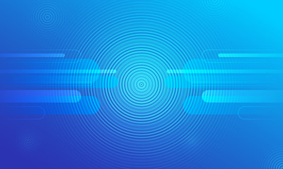 Blue background with circles abstract design