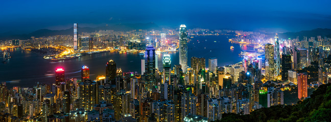 Banner image of Hong Kong night view.