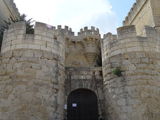 barbacana castillo de ampudia palencia  castilla leon españa spain