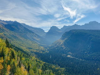 Panoramic of Glacier National Park