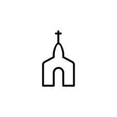 Curch icon. Christian religion symbol
