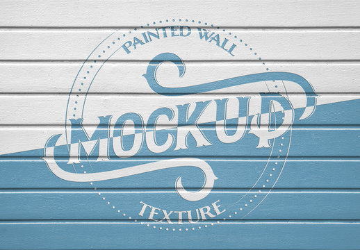 Painted Wood Texture Mockup