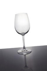 glass wine on isolated