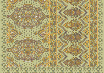 decorative floral geometrical design pattern