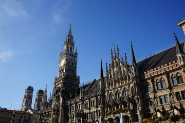 Fototapeta na wymiar Rathaus, München