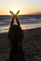 Fototapeta premium Sunset at beach