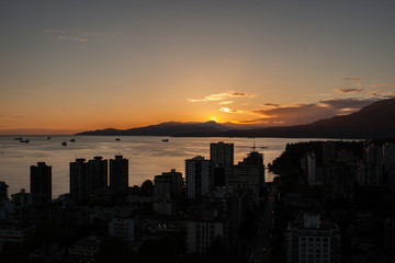 Fototapeta premium Sunset Vancouver