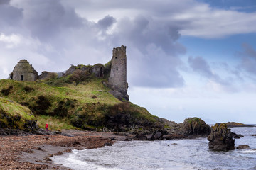dunure castle on the ayrshire coast