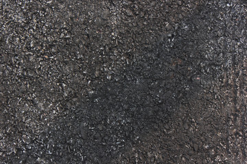 Black asphalt texture background. Asphalt road micro detailed texture.