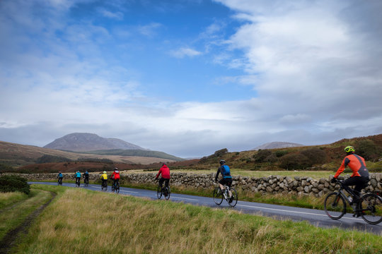 cyclists on the island of arran