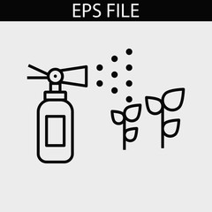 Plant pesticide icon. EPS vector file