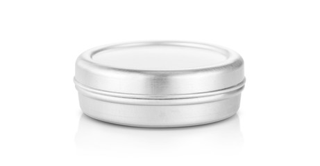 aluminum balm jar for cosmetic product design mock-up