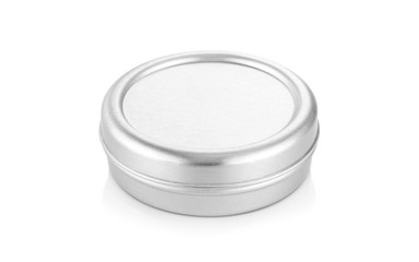 aluminum balm jar for cosmetic product design mock-up