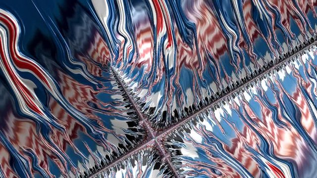 Patriotic flag Mandelbrot set exhibit an elaborate and infinitely complicated boundary that reveals progressively ever-finer recursive detail at increasing magnifications
