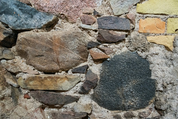 Wall in manor house.