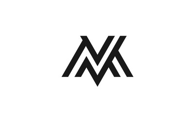 Simple M letter logo design.