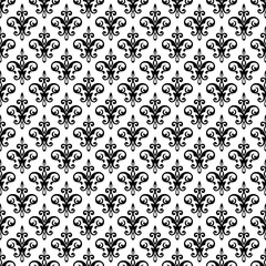 Royal fleur de lis seamless pattern - damask ornament vector. © infinetsoft