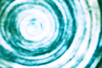 Blurred focus of brush stroke painting in blue and green tone on the wall for beautiful pastel art, abstract, grunge and glossy vintage cool banner background