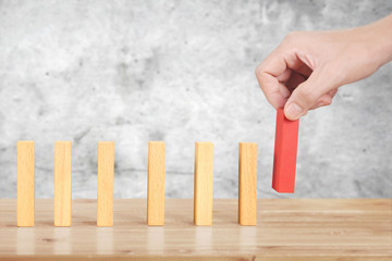 Stop the Domino effect by yourself. Stop working by unique
