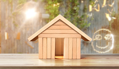 Model of detached house, business  idea