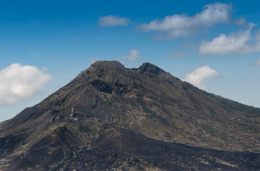 Naklejka premium Landscape of of Batur kintamani ,The active volcano in Bali indonesia