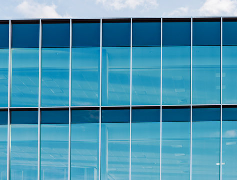 Shot of the Glass Elevation of an Office Building