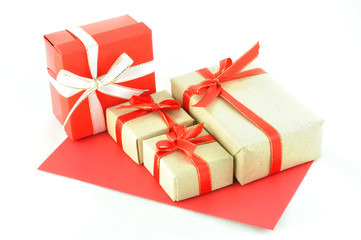 gift box and red envelope