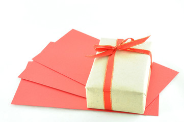 gift box and red envelope