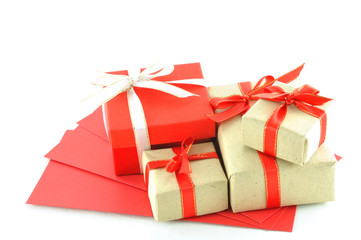 gift box and red envelope