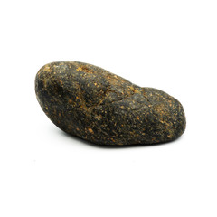 Big granite rock stone, isolated on the white background.
