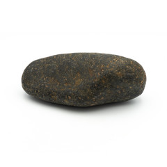 Big granite rock stone, isolated on the white background.