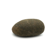 Fototapeta na wymiar Big granite rock stone, isolated on the white background.