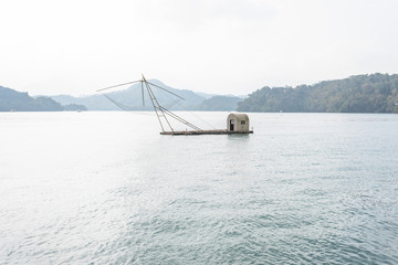 fish boat at Sun Moon Lake