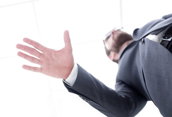 Two businessman shaking hands