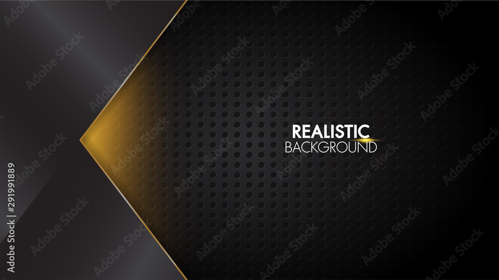 Poster black abstract background mat geometric elegant futuristic glossy light with grid line. modern shape