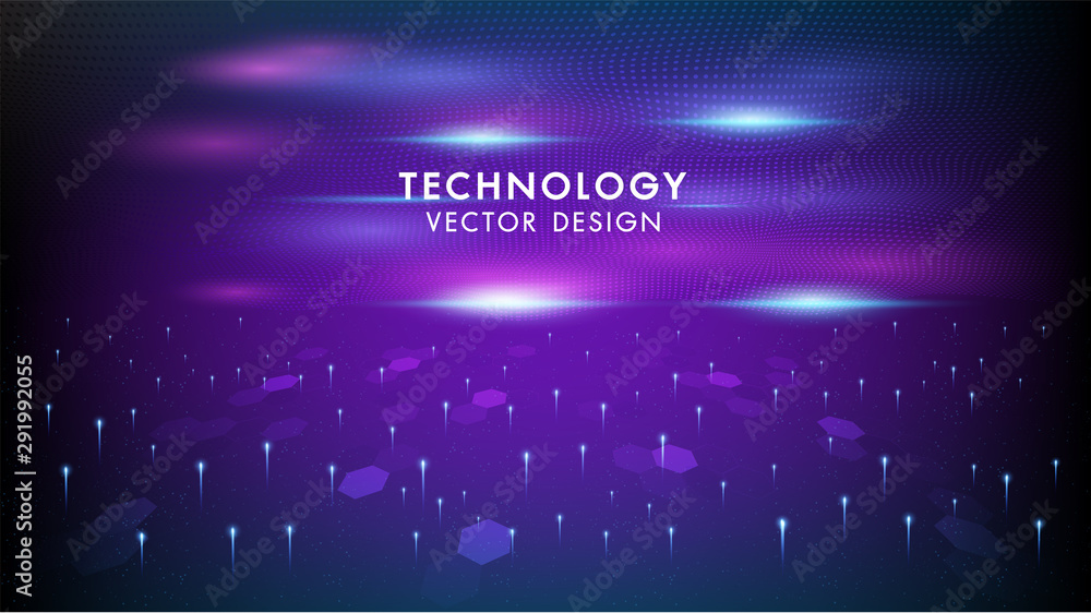 Poster internet connection networking vector abstract futuristic background.illustration high computer tech